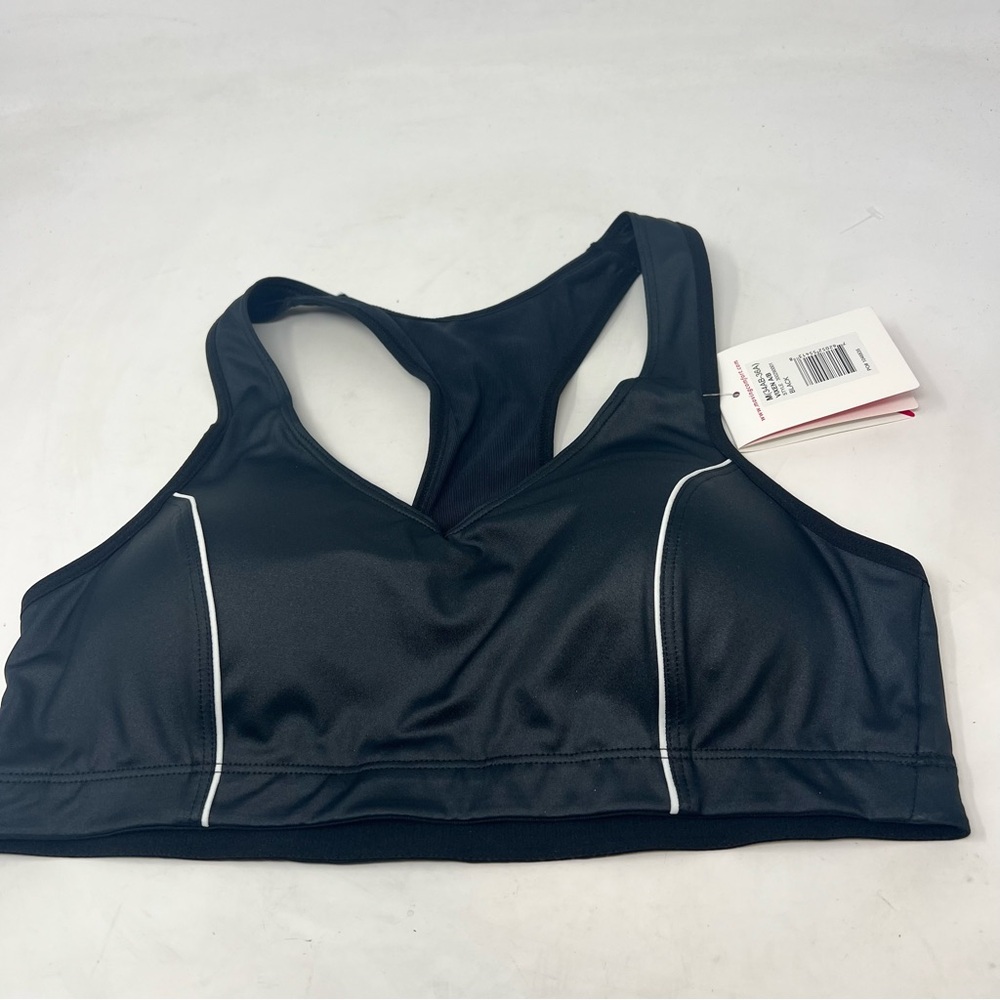 Moving Comfort Vixen Sports Bra Womens M 34AB-36A Black High Impact NWT